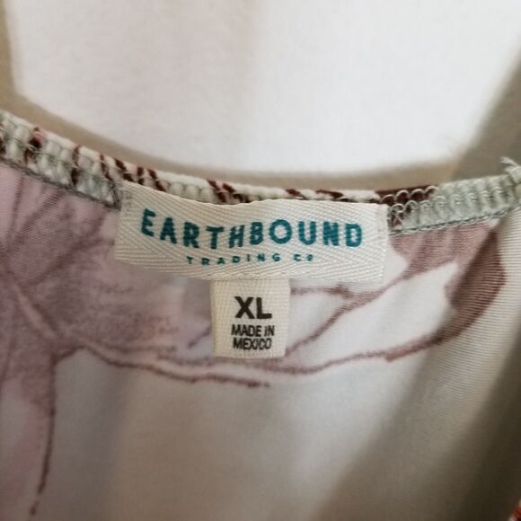 Earthbound Trading Company Women Butterfly Maxi Dress Sz XL  Boho Sleeveless - Picture 7 of 8